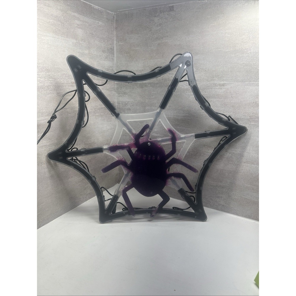 Vintage Impact Innovations Halloween Lighted Purple Spider Decoration